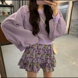Allizzwell - plain cropped sweatshirt